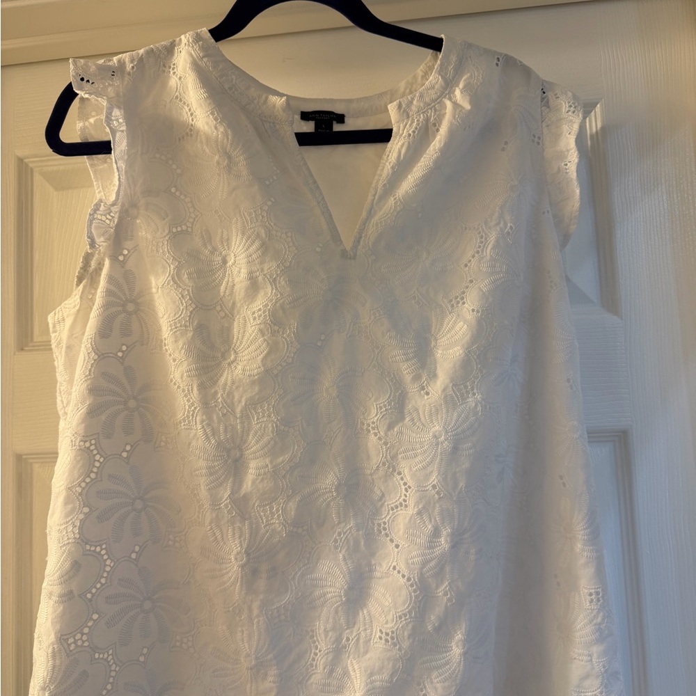 Elegant White Lace Blouse